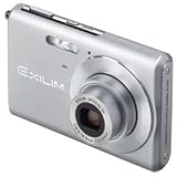 Casio EX-Z60 6MP Digital Camera 3x Optical Zoom Silver with 1GB Card and Leather Case.