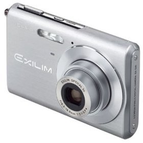 Casio EX-Z60 6MP Digital Camera 3x Optical Zoom Silver with 1GB Card and Leather Case. 