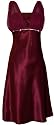 Satin Chiffon Prom Dress Holiday Formal Gown Bridesmaid Crystals Knee-Length Junior Plus Size