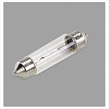 Invizilite 24V 5W Clear Glass Festoon Xenon Lamp Pack: 100 Pack