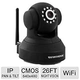 Smarthome 75790 Wireless IP Security Camera with Night Vision, Black