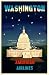 American Airlines Washington DC Retro Travel Poster