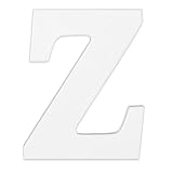8-Inch Wall Hanging Wood Letter Z White