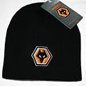 OFFICIAL WOLVERHAMPTON WANDERERS FC CRESTED BEANIE HAT