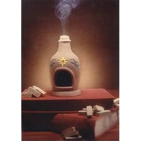 Chiminea Fireplace Burner With Cedar Natural Wood Incense - Incienso De Santa Fe