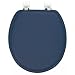 GINSEY CLASSIQUE ELONGATED CUSHION SOFT PADDED TOILET SEAT - NAVY BLUE