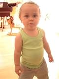 Infant Scalloped Beater Tank, Lime 6M