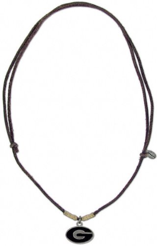 Georgia Bulldogs Men's Leather Cord Necklace