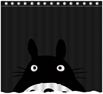 Arhowk DIY My Neighbor Totoro Studio Ghibli Better Curtains Waterproof Polyester 66 x 72 Inch Shower Curtain