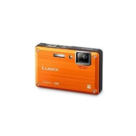 Panasonic Lumix DMC-TS1 12MP Digital Camera with 4.6x Wide Angle MEGA Optical Image Stabilized Zoom and 2.7 inch LCD (Orange)