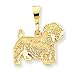 schnauzer18 - 14k Schnauzer Pendant