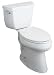Toilet Two Piece Elongated by Kohler - K-3438-U in Almond