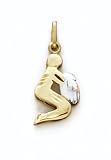 14K 2T Aquarius Zodiac Pend - GH16485