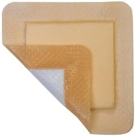 SEMP2222SLCF - MediPlus Silicone Comfort Foam Adhesive Border Sacral 7.2 x 7.2, Pad Size 5.25 x 4.5