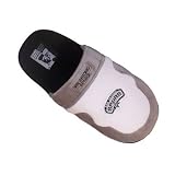 Comfy Feet SAS02 San Antonio Spurs Scuff Slipper Size: 6-7.5, Color: Gray / Black / White