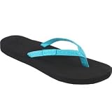 Womens Reef Ginger Sandals Black/Aqua 7