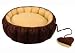 Chocolate Brown Suede Pet Bed - Cat, Small Dog
