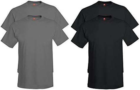 Hanes Men's ComfortSoft T-Shirt 2 Black / 2 Smoke Grey XL