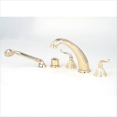 Celina Roman Tub Faucet with Hand Shower Finish: Millennium Brass