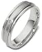 Platinum SPINNING Wedding Band Ring with 5 Diamonds - 6.25