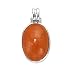 SALE 25% OFF! Sterling Silver Red Aventurine Cabachon Oval Pendant 26mm w/Bail