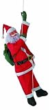 kletternder Weihnachtsmann am Seil 120cm