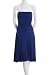 Hourglass Lilly Tube Strapless Ruched Spandex Jersey Short Dress Blue