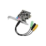 SIIG IC-510111-S1 DP SoundWave 5.1 Channels Sound Board - Tremor + 16xx Series Audio Codec Processor - PCI Express - 20 bit - Internal