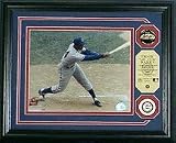 Highland Mint Chicago Cubs Ernie Banks Photo Mint w/ 2 24KT Gold Coins