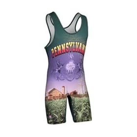 Buy Brute Pennsylvania State Sublimated Wrestling Singlet by Brute
