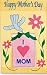 I Love Mom Applique Large Flag