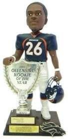 Denver Broncos Clinton Portis 2003 Rookie of the Year Forever Collectibles Bobble Head