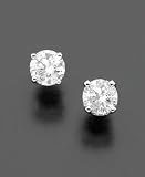 14k White Gold Diamond Stud Earrings (1/2 ct. t.w)
