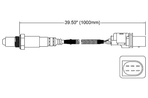 Walker 250-25016 Five Wire Oxygen Sensor