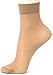 ililily 5 Or 10 Pairs 20D Sheer Ankle High Tights Hosiery Socks (Dark Beige - 5)