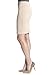 Rekucci Women's Ease into Comfort Luxe Techno Scuba Princess seam Pencil Skirt