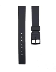 15mm Soft Black Rubber watch Band Strap fits Swiss Army Ladies Renegade, TAG ladies Formula 1 & More