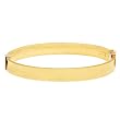 Bonded Sterling Silver and 14k Yellow Gold Bangle Bracelet