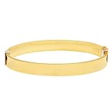 Bonded Sterling Silver and 14k Yellow Gold Bangle Bracelet