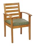 Living Accents Patio Dining Arm Chair with Seat Cushion