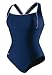 Speedo Womens Plus Size Xtra Life Lycra Piped Empire Swimsuit