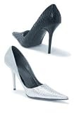 4 inch Heel Pointy Toe Pump Women's Size Shoe With Snakeskin