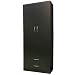 Wardrobe with Two Doors in Black