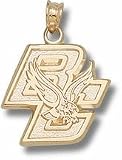 Boston College 5/8 BC and Eagle Pendant - 10KT Gold Jewelry