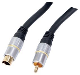 HQ Verbindungskabel (4-poliges S-VHS-Stecker auf Cinchstecker) 10 m Preisvergleich