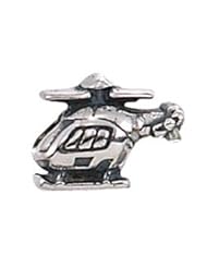 Genuine Zable (TM) Product. 925 Sterling Silver Helicopter Bead Charm. 100% Satisfaction Guaranteed.