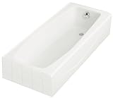 KOHLER K-716-0 Villager Bath with Right-Hand Drain, White