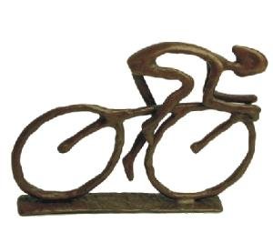 Art Deco - Cyclist Statue Bronze Sculpture