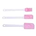 niceeshop(TM) Pink 3 Piece DIY Cake Baking Tools Silicone Mixing Spatulas Scraper Set