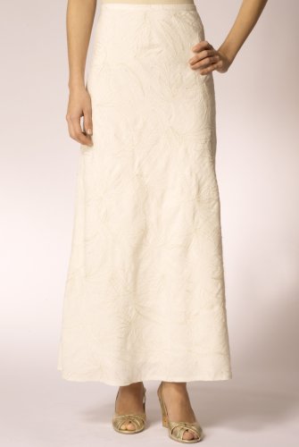 Per Una Linen Blend Sparkle Flower Skirt clothing